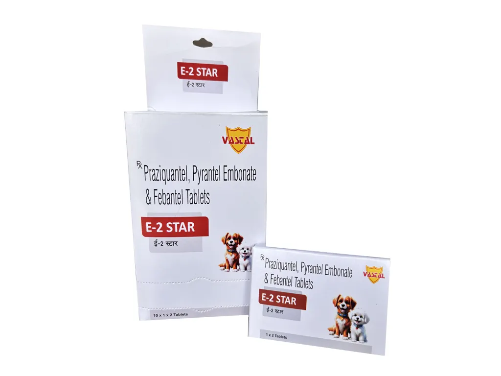 E-2 STAR TABLET De-Wormer for your pet