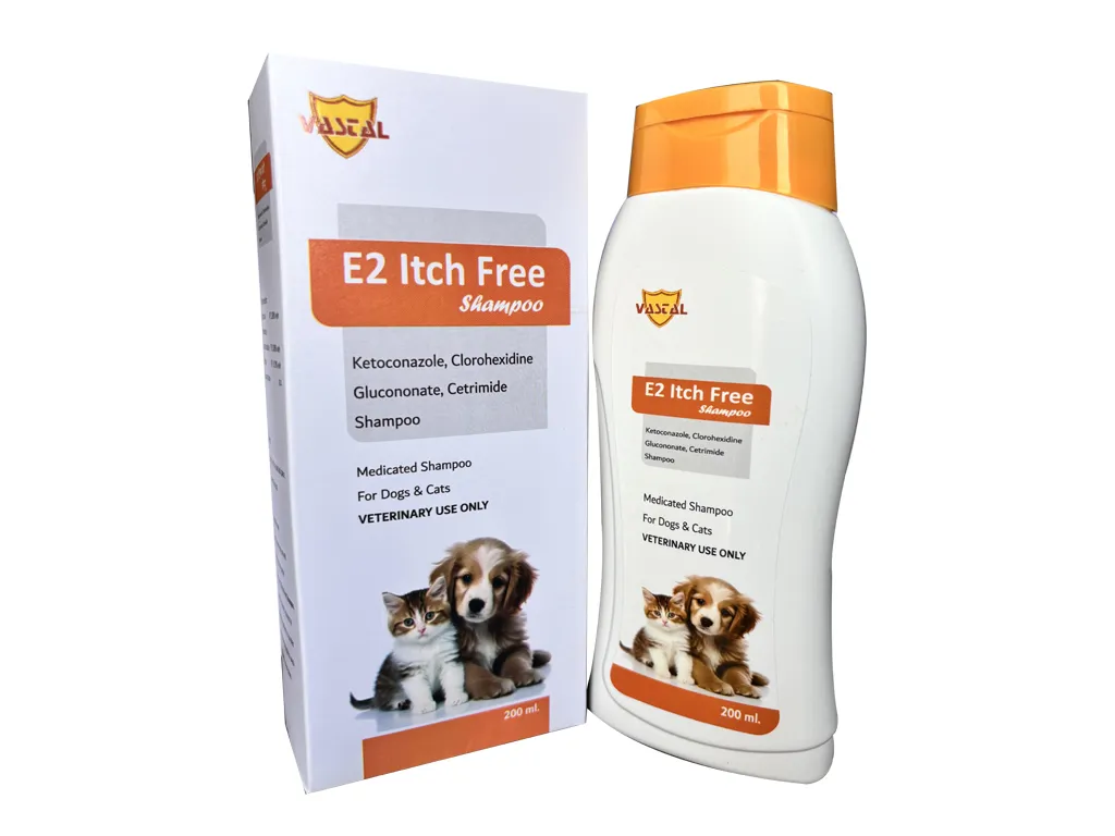 E2 Itch Free Shampoo (200 Ml) Ketoconazole, Clorohexidine Glucononate, Cetrimide Shampoo