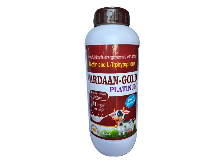 Vardaan Gold Platinum 1 Ltr Powerful double strength formula withadded Biotin & L-Trphytophene