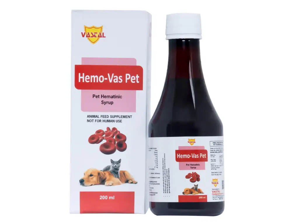 Hemo - Vas Pet |Pet Anemia Treatment syrup| Pet Iron Syrup