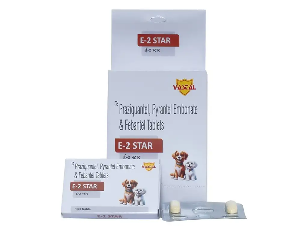 E-2 STAR TABLET De-Wormer for your pet