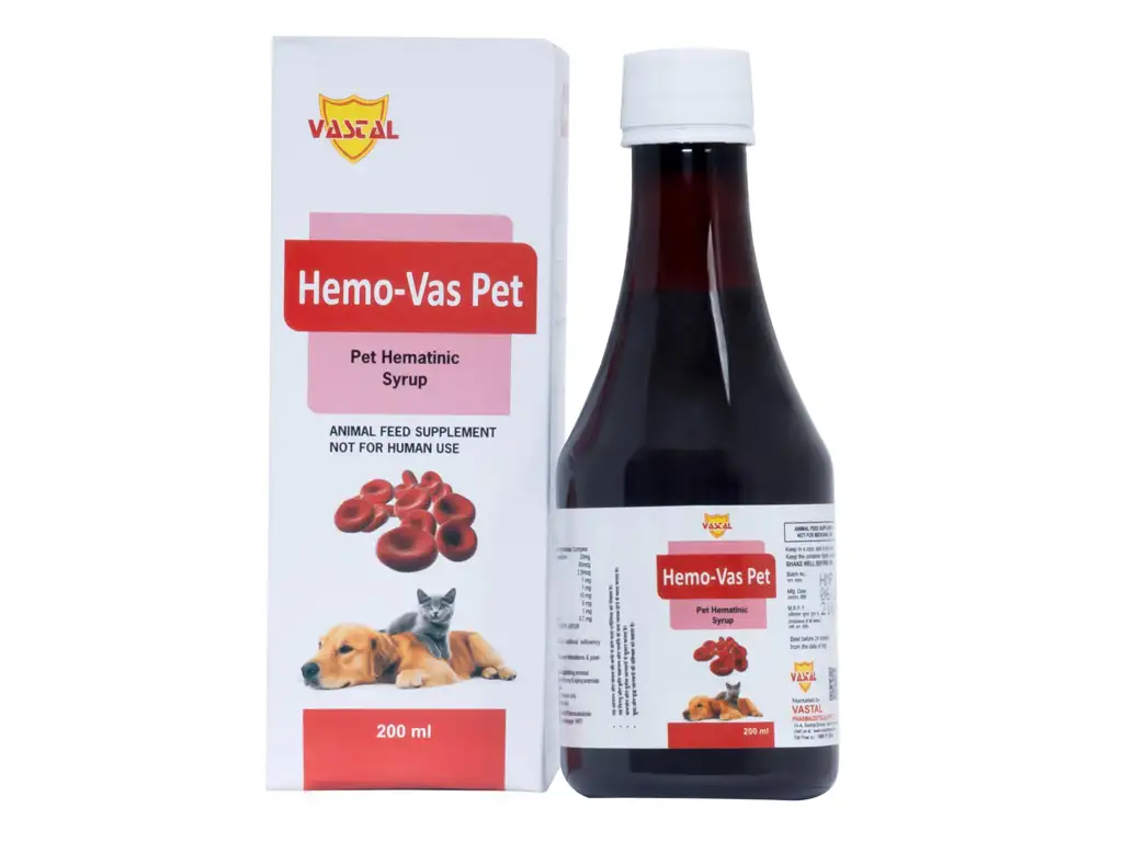 Hemo - Vas Pet |Pet Anemia Treatment syrup| Pet Iron Syrup