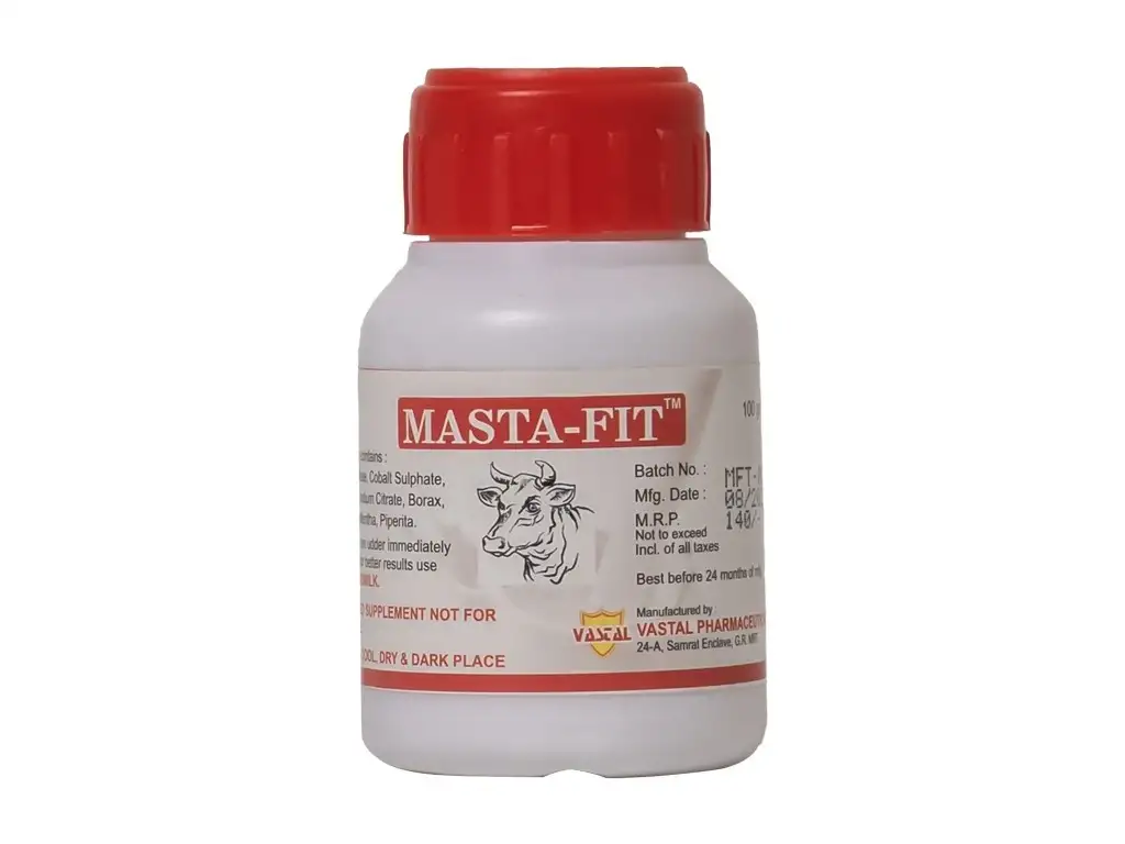 Masta-Fit lotion Applied Ef ected Area on Udder after milking