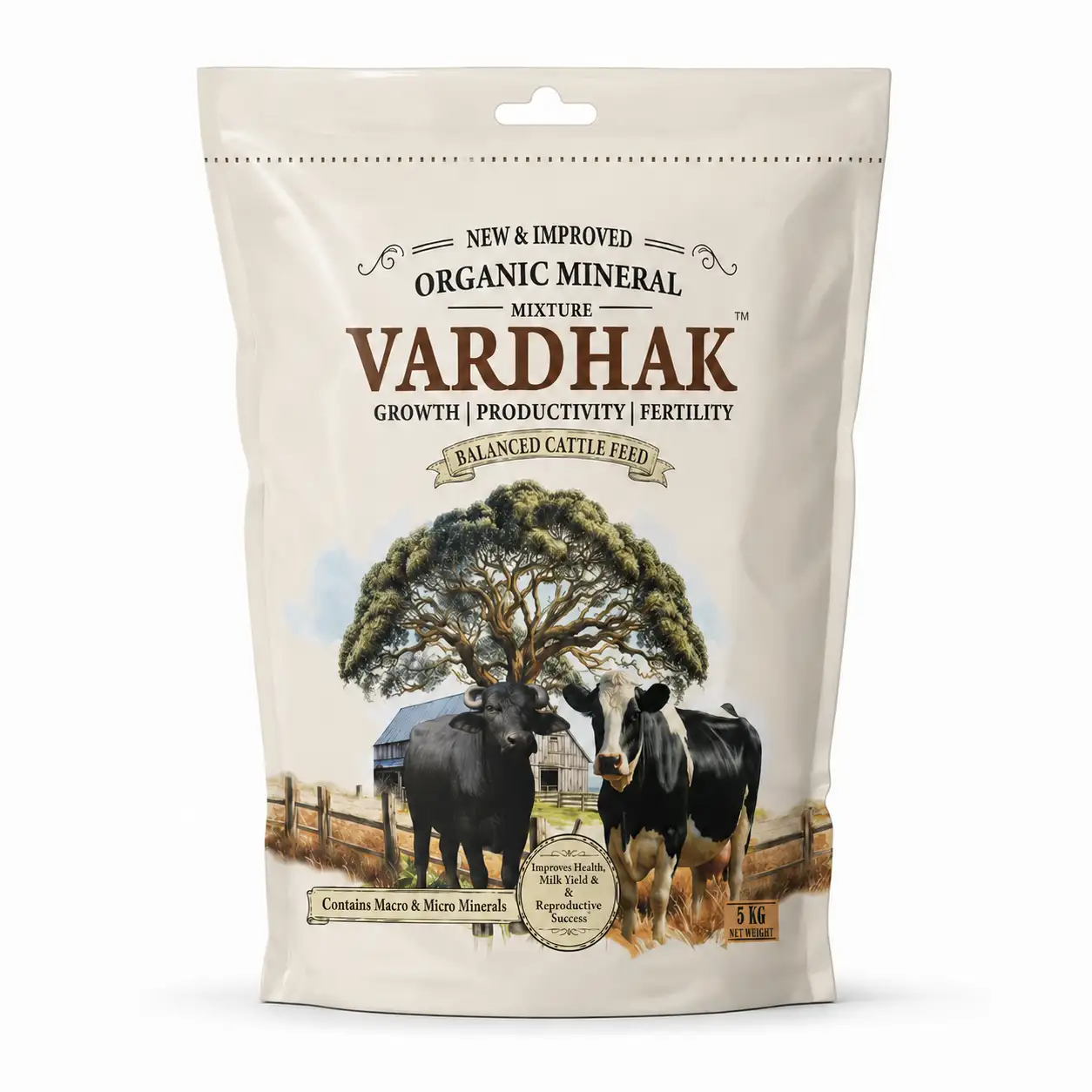Vardhak Powder - 5 KG | mineral mixture for cattle  | mineral mixture for cow and buffalo 