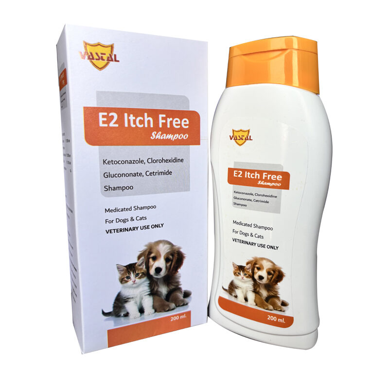 E2 Itch Free Shampoo (200 Ml) Ketoconazole, Clorohexidine Glucononate, Cetrimide Shampoo